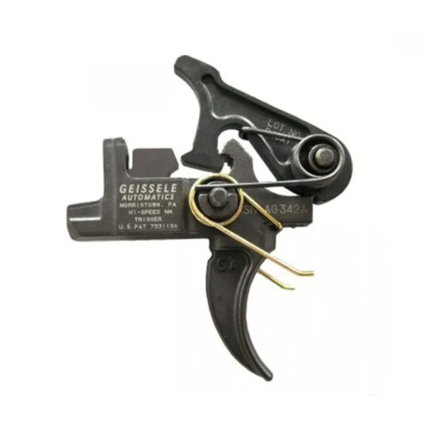 GEISSELE AUTOMATICS LLC Hi-Speed National Match 2-Stg Curved Trigger Set w/Large Pin